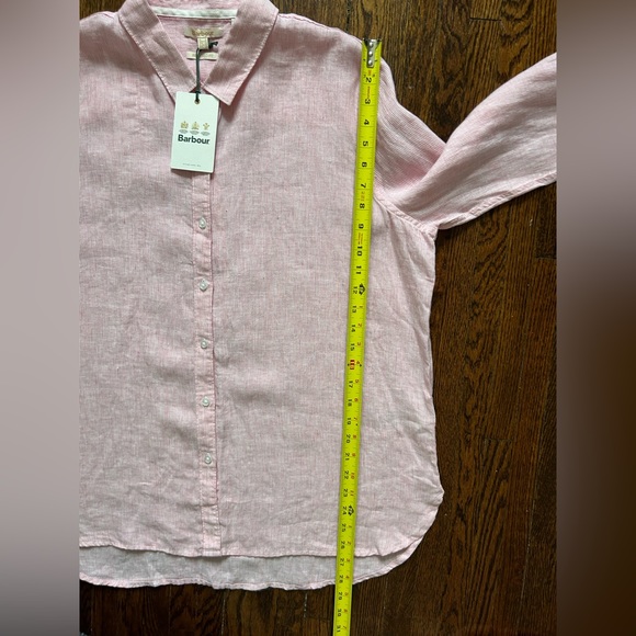 Barbour 100% Linen Marine Blouse - Picture 16 of 17